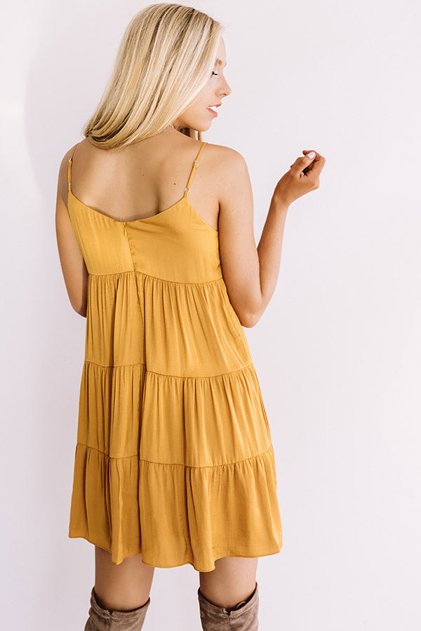 Love Potion Babydoll Dress in Mustard main image 1