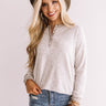 Coastal Cabin Henley Top In Stone Image - 1