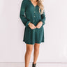 Pumpkin Spice And All Things Nice Shift Dress In Hunter Green Image - 1