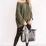 Autumn Bliss Knit Sweater In Olive Image - 1