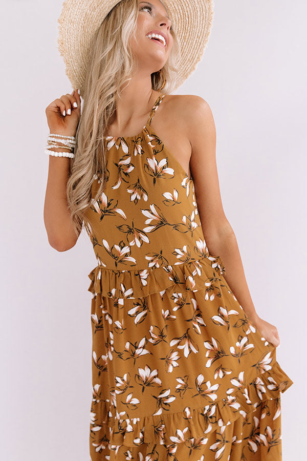 Napa Valley Vacay Floral Maxi Dress Image - 4