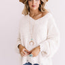 Casual Cuddles Sweater In Ivory Image - 1
