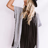 Cheers For Cozy Poncho In Grey Image - 1