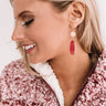 It Factor Earrings In Crimson Image - 1
