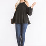 Gather Together Pleated Top In Black Image - 1