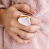 Chic Sway Druzy Ring In White Image - 1