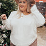 Cuddles In Cali Ultra Soft Sweater in White Curves Image - 1