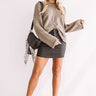 Fireside Feelings Knit Sweater In Sage Image - 1