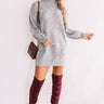 Cheers For Cozy Sweater Dress In Dark Grey Image - 1