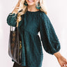 Effortlessly Charming Babydoll Top In Hunter Green Image - 1