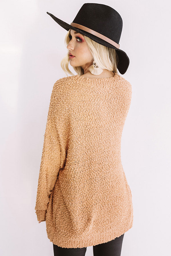 Dream On Knit Sweater In Honey Image - 4