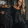 Manhattan Nights Shimmer Top In Black Image - 1
