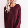 Dream On Knit Sweater In Windsor Wine Image - 1