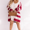 Sweetest Of All Stripe Chenille Cardigan Curves Image - 1