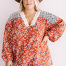 Afternoon Tea Time Floral Shift Top Curves Image - 1