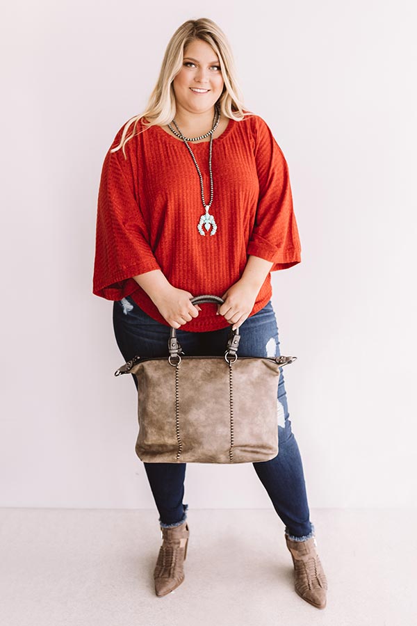 Sweet Embrace Ribbed Shift Top Curves Image - 2