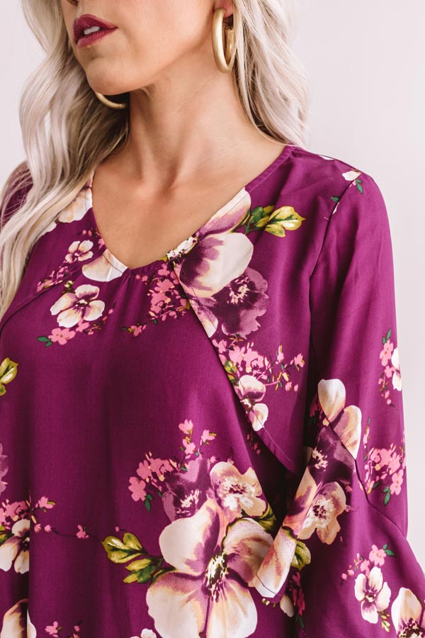 Day Trip In Dallas Floral Shift Top Image - 2