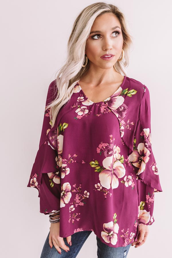 Day Trip In Dallas Floral Shift Top Image - 5