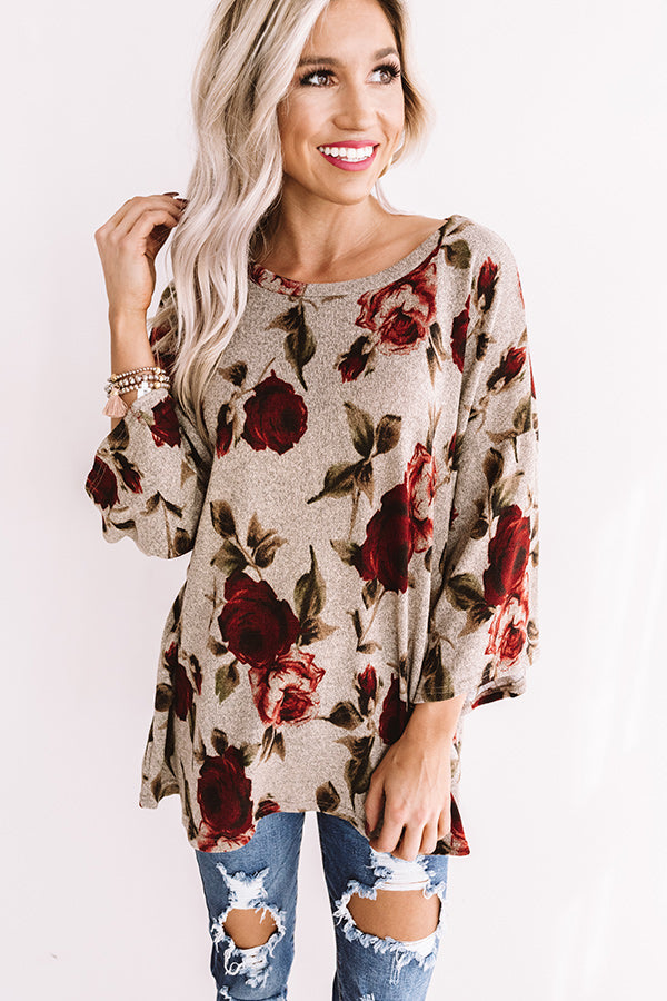 Oh So Gorgeous Floral Shift Top Image - 5