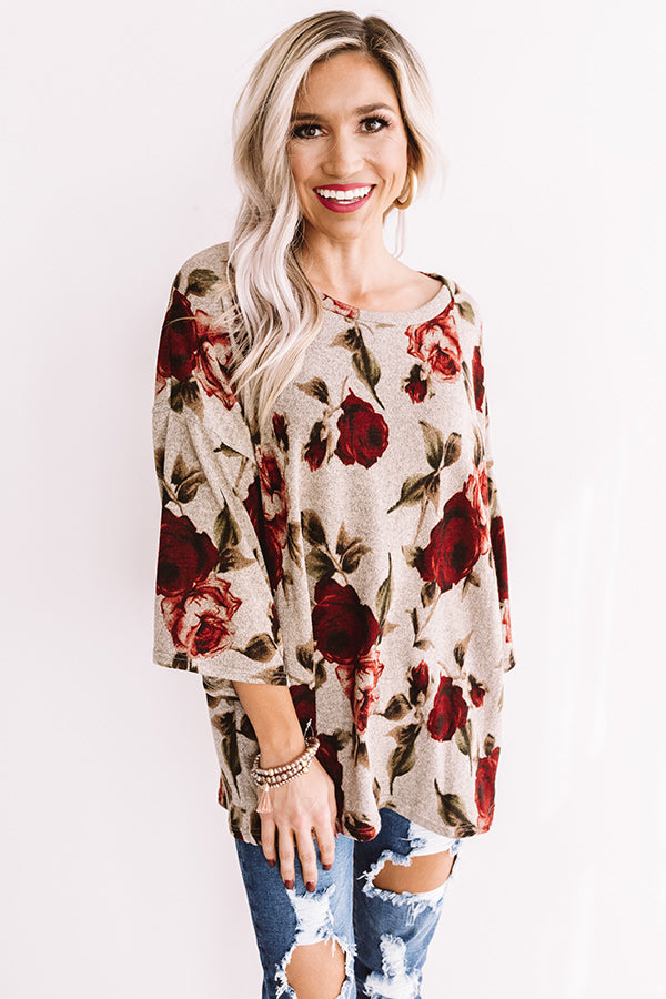 Oh So Gorgeous Floral Shift Top Image - 1