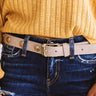 Oh So Gorgeous Faux Leather Belt In Taupe Image - 1