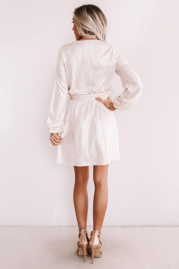 City Sparkles Dress in Champagne Image - 5