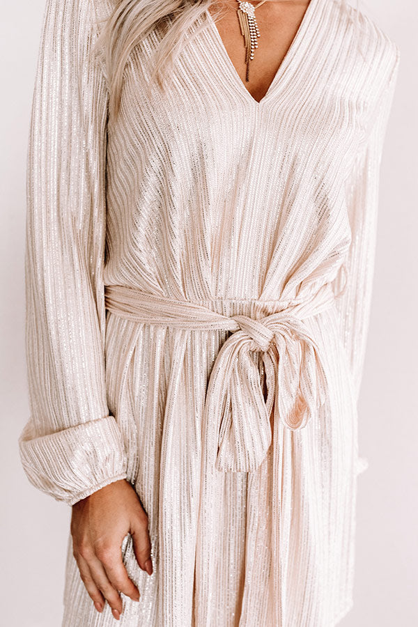 City Sparkles Dress in Champagne Image - 2