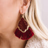 The Charmed Life Earrings In Wine Image - 1
