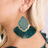 The Charmed Life Earrings In Hunter Green Image - 1