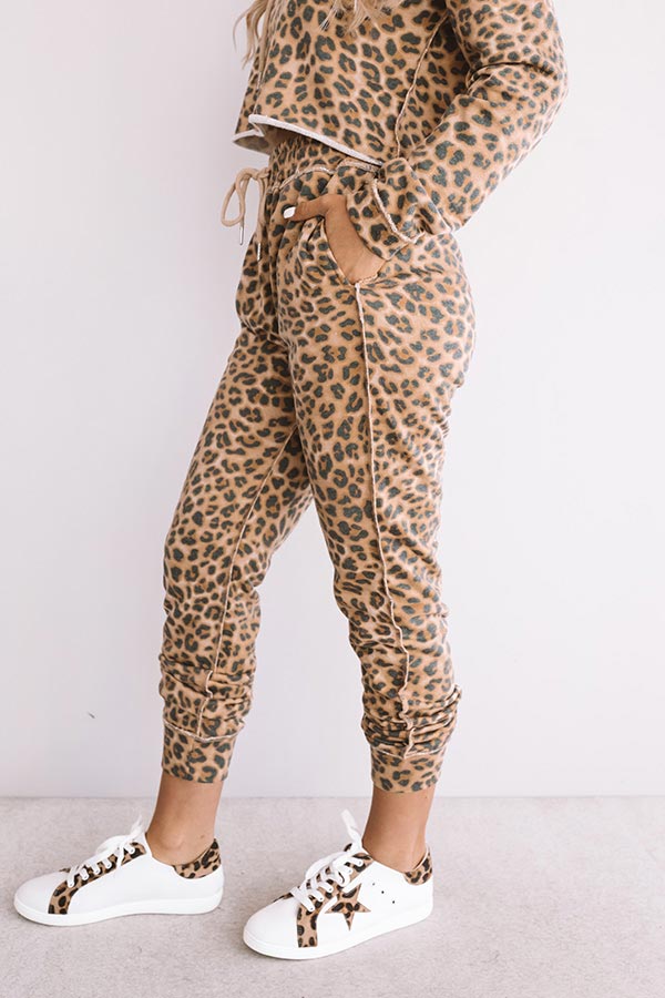 Weekend Thrills Leopard Jogger Image - 4