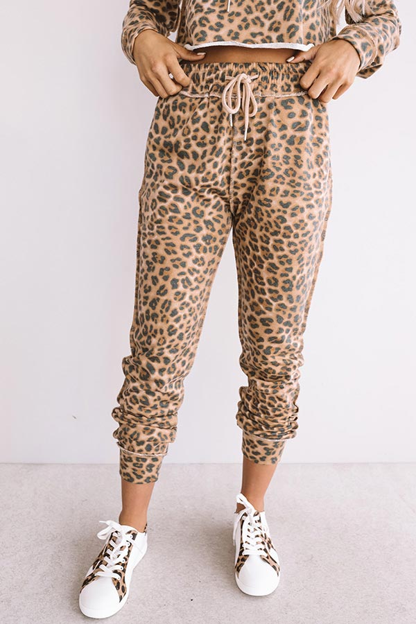 Weekend Thrills Leopard Jogger Image - 1