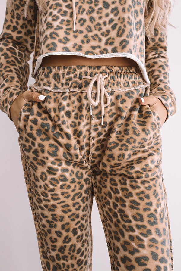 Weekend Thrills Leopard Jogger Image - 3