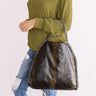 Hearts Run Wild Snake Print Tote In Black Image - 1