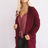 First Frost Cardigan in Wine Image - 1