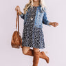 Southern Sunset Babydoll Dress In Navy Image - 1