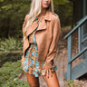 Can I Suede You To Stay Blazer In Camel Image - 1