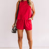 Tailgates and Touchdowns Romper in Red Image - 1