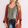 Weekend Out West Knit Cardigan In Dark Blush Image - 1