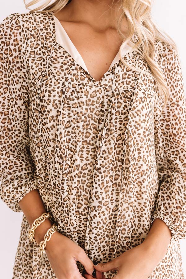 Party Perfection Leopard Shift Dress Image - 5