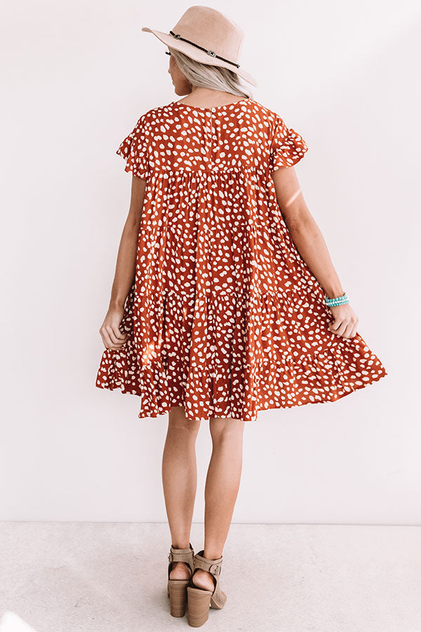 Southern Sunset Babydoll Dress In Rust • Impressions Online Boutique
