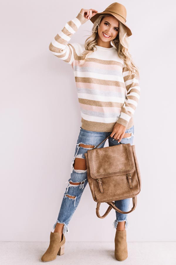 Espresso Yourself Stripe Sweater Image - 2