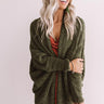 From Sunrise To Sunset Cardigan In Olive Image - 1