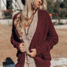 From Sunrise To Sunset Cardigan In Windsor Wine Image - 1
