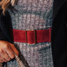 Make A Statement Belt In Wine Image - 1