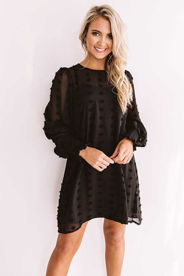 Cocktails And Cuties Shift Dress In Black Image - 3