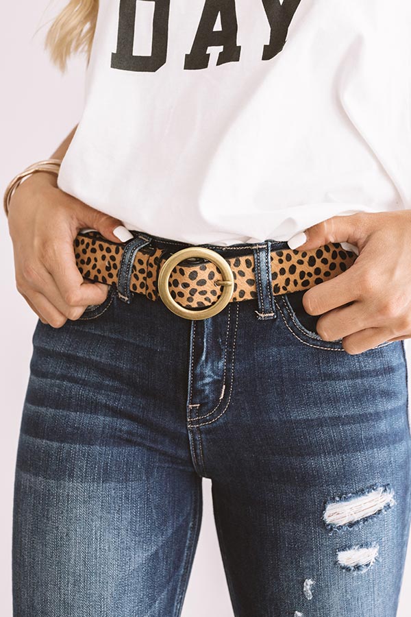 Saved By The Belle Cheetah Belt • Impressions Online Boutique