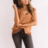 Cider And Chic Shift Tank In Camel Image - 1