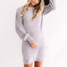 Chic Outlook Chenille Sweater Dress In Grey Image - 1
