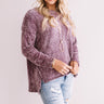 Lovely Starlet Chenille Sweater In Lavender Image - 1