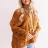 Wandering Through Winter Cable Knit Sweater In Pumpkin Image - 1
